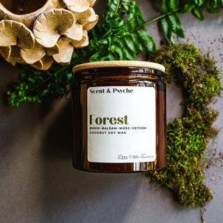 Forest 12 oz Amber Jar