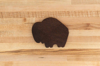 Buffalo Leather Coasters Set of 6