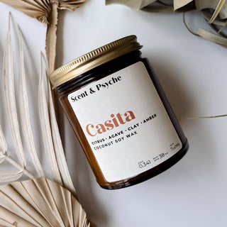 Casita Scented Candle - 7.5oz Amber Jar