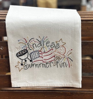 Embroidered Flour Sack Towels 27X27