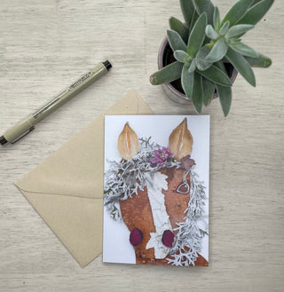 Holly nature art card