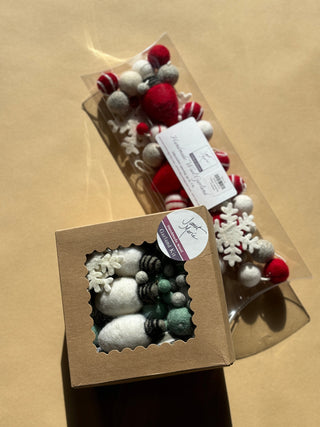 Finished Wool Felted Garlands