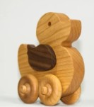 Wooden Toy Car - Duck