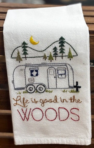 Embroidered Flour Sack Towels 27X27