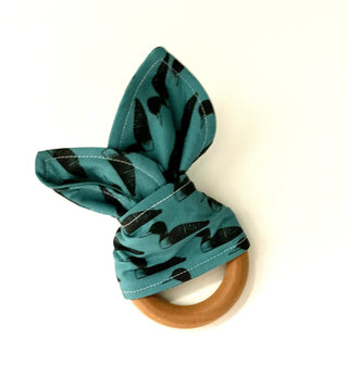 Teal Loon Teething Ring