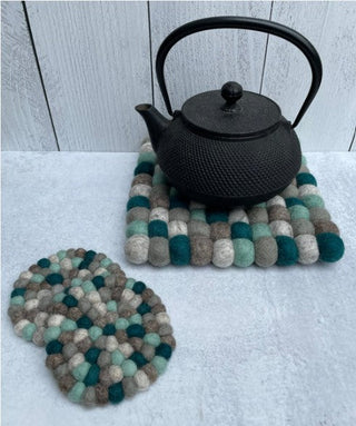 Wool-Felted Trivet 9" Assorted