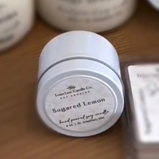 Travel Candle Tin-Sugared Lemon
