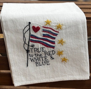 Embroidered Flour Sack Towels 27X27
