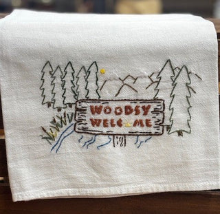 Embroidered Flour Sack Towels 27X27