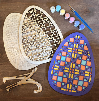 Barn Quilt Pattern Easter Egg DIY Kit