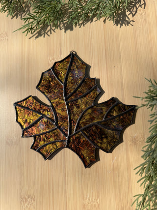 Stained Glass Maple Leaf - Van Gogh