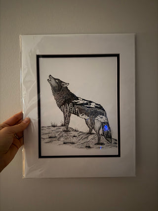 11 x 14 Wolf