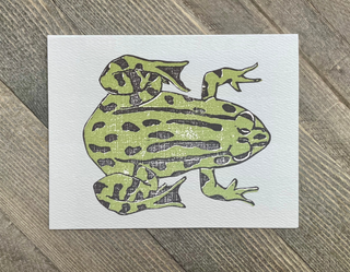 The Frog Stamped Card