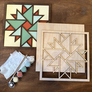 Barn Quilt Pattern Overlay