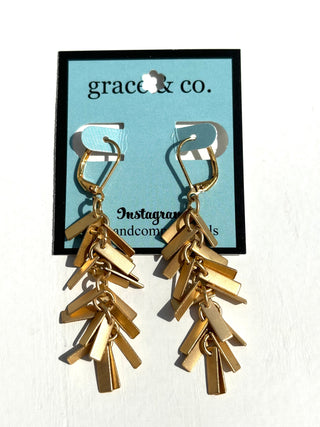Gold Fringe earrings