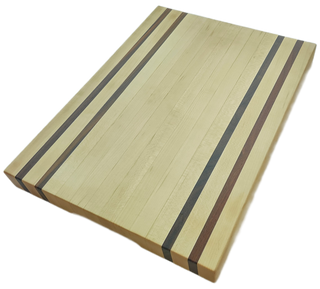 Basic Kitchen - maple w/ 4 walnut stripe