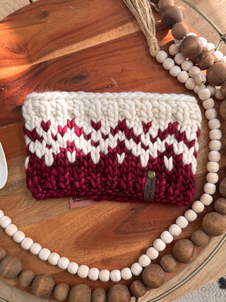 Hand knit headband
