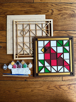 Cardinal Barn Quilt DIY Painting Kit