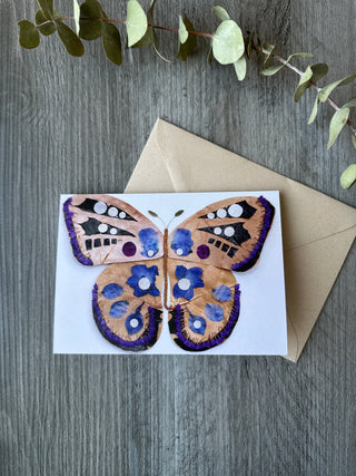 Butterfly nature art card