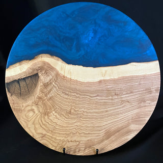 Lazy Susan Oak/Blue