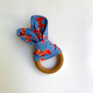 Dala Horse Teething Ring