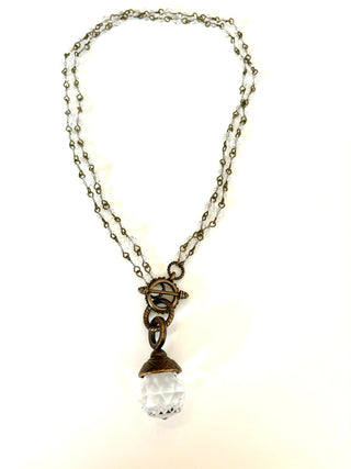 Crystal Bronze  Necklace