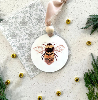 Bee Printed Nature Animal Ornament
