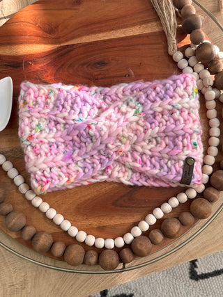 Hand knit headband