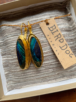 Peacock Slice Earrings