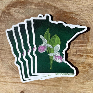Minnesota Showy Lady Slippers Sticker