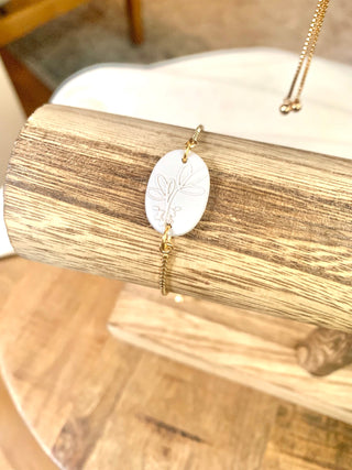 Ivory Wildflower Bracelet