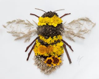 Nature art print: bee