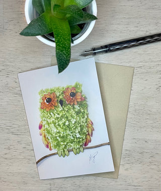Nature Art Print: Dahlia Owl