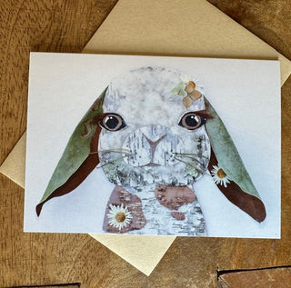 Floppy Bunny Nature Art Card