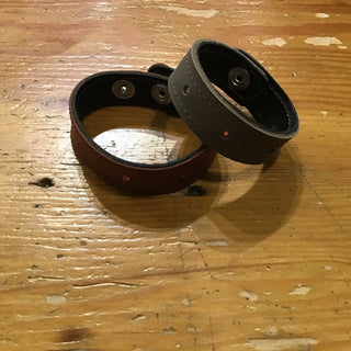Leather Bracelets with Swarovski Crystals