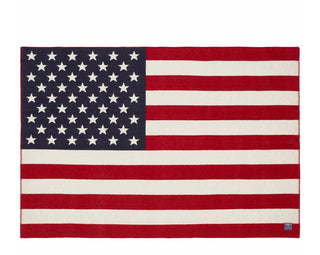 American Flag Wool Throw