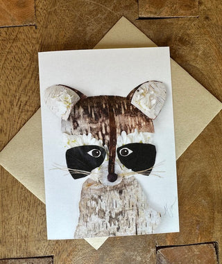 Raccoon Nature Art Card