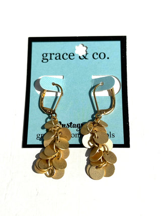 Gold Circles  Earrings