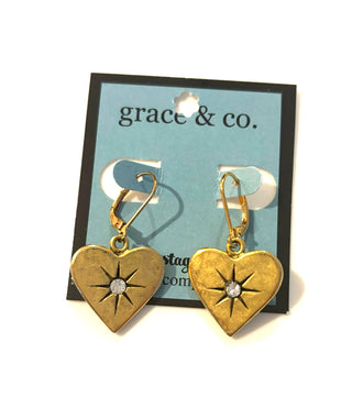 Golden Hearts Earrings