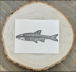 Minnow Stamped Card