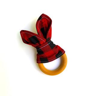 Buffalo Check Teething Ring