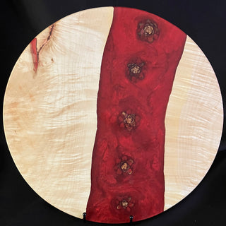 Lazy Susan Box Elder/Red/Pinecones