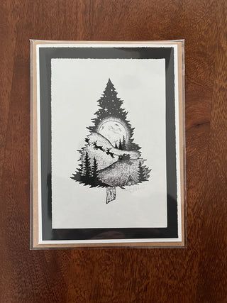5x7 Christmas Tree Card