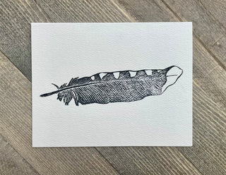 The Feather Stamped Card
