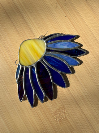 Stained Glass Cone Flower - Dark Blue