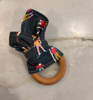 Nordic Skier Teething Ring