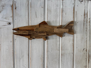 SM wood hanging walleye
