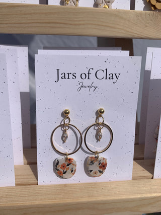 Fall floral with Cz charm